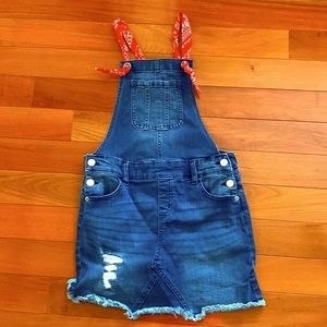 Justice denim jumper | skirt overalls - Size 12